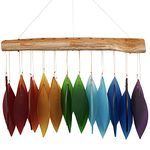 Blue Handworks Glass Wind Chime, Over The Rainbow