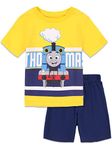 Thomas & Friends Tank Engine Graphic T-Shirt and Shorts Outfit Set Toddler to Big Kid, Yellow, 3T