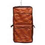 OBANI Genuine Leather Men Coat Blazer Cover Garment Bag Tan