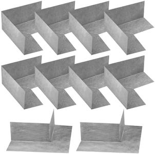 10 Pcs Waterproofing Seal Kit, 6 Inside Waterproofing Membrane and 4 Pcs Outside Waterproofing Corner Polyethylene Seamless Membrane for Shower Bathroom Bathtub Walls and Surrounds (Gray)