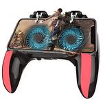 PUBG Mobile Game Controller- Dual Cooling Fan Gaming Triggers with 2200 mAh Build in Battery for 4.7-6.5inch iPhone and Android Phone by ipremium (Dual Fan)