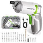 WORKPRO Powerful 3.6V Cordless Eccentric Electric Screwdriver Set with 240 RPM 7Nm High-Torque Motor | Versatile Mini Drill with 24-Piece Bit Set | Perfect for DIY Projects and Home Repairs