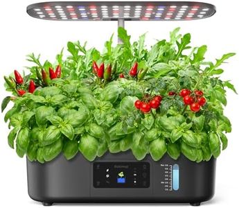 GOLUMUP Hydroponics Growing System 13 Pods Hydro Indoor Herb Garden with LED Light, Plants Germination Kit with Auto Timer, Smart Indoor Gardening System Gardening Gifts for Women