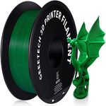 GEEETECH PETG Filament 1.75mm, Upgrade Stronger Toughness Printing Consumables, Diameter Tolerance +/- 0.03 mm, 1 KG (2.2 LBS) Spool Fit Most FDM 3D Printer, Green…