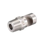 uxcell Floodjet Tip, 3/8BSPT Stainless Steel Wide Angle Flat Fan Nozzle