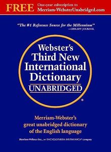 Webster's Third New International Dictionary, Unabridged