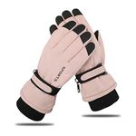 Andiker Ski Gloves Women Windproof Winter Warm Thermal Touchscreen Bike Cycling Gloves Snow Sports Snowboard Riding