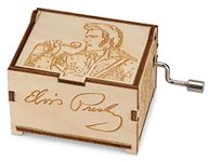 TheLaser'sEdge, Elvis Presley Mini Music Box with Can’t Help Falling in Love, Gifts for Women, Men, Birthday, Christmas, Mother’s Day, Anniversary or Merchandise Decor - Standard