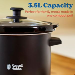 Russell Hobbs 3.5L Slow Cooker – Removable Ceramic Pot