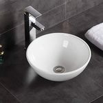 Modern Round Countertop Basin Sink Ceramic Vessel Bowl Washbasin for Lavatory Bathroom 320 x 320 x 130mm