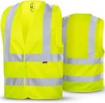 NoCry 360° Reflective Hi Vis Vest for Men and Women with Reinforced Stitching — ANSI/ISEA Yellow Safety Vest Reflective with Strong Hook & Loop Closure — High Visibility Vest or High Vis Vest for Men