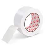 AIPL Duct Tape Heavy Duty - White Book Binding Tape Strong Flexible No Residue All Weather All purpose for Do-It-Yourself Repairs Industrial Professional Use. 2 Inch X 25 Meter