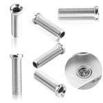 6 Pcs Sink Basket Screw, 45mm Kitchen Sink Basket Strainer Screw, Ceramic Wash Basin Extended Bolt Plug Screws, Stainless Steel Strainer Waste Threaded Screws for Sink Basket Strainer Plug Screws