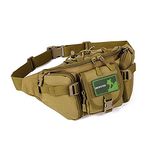 Protector Plus Military Fanny Pack Tactical Waist Bag Pack Waterproof Hip Belt Bag Pouch for Hiking Climbing Outdoor Bumbag