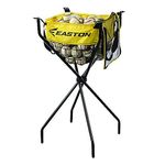 EASTON Professional Baseball Softball Ball Caddy | 2020 | Pro Design Offers Heavy Duty Stand for Batting Practice | Holds 100+ Baseballs Or 50+ Softballs | Tarpaulin + Mesh Ball Bag + Zippered Cover