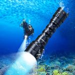 Wurkkos DL16 Diving Light Scuba Dive Flashlight with Electric Tail Switch, IP68 Waterproof Underwater Flashlight, 2000Lumens Dive Torch SST40 Led, SOS Function, Wide 72 ° Beam Angle Scuba Light(5000K)