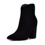 NINE WEST FOOTWEAR Women's Ghost Ankle Boot, Black 001, 6 UK