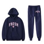 JMKEY Fresh Loves Hoodie Novelty Sweatshirt Sturniolo Love Triplets Merch Suit Women/Men Pullover Two Piece Long Pants Set