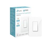 Kasa Smart Light Switch HS200, Single Pole, Needs Neutral Wire, 2.4GHz Wi-Fi Light Switch Works with Alexa and Google Home, UL Certified, No Hub Required, White ( Packaging May Vary )