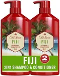 Old Spice Fiji with Coconut 2in1 Shampoo and Conditioner for Men, 1.3 L Total (2 Packs of 650 mL)