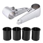 EBTOOLS Fork Headlight Mounting Bracket Headlight Mount Bracket Motorcycle Headlight Mount Bracket 2pcs Chrome Motorcycle Headlight Side Mounting Front Fork Bracket for 35mm-41mm Fork Tube