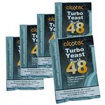 5x Alcotec 48 Pure Turbo Super Yeast Packets High Alcohol 20% Homebrew Vodka