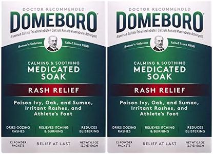 Domeboro Medicated Soak Rash Relief (Burow’s Solution), 12 Powder Packets (Pack of 2)