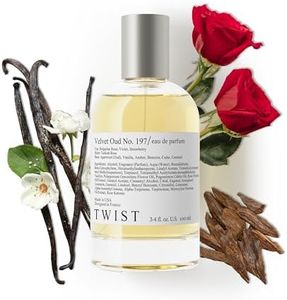 Twist Velvet Oud No. 197 - Inspired by MFK's Oud Satin Mood, Long Lasting Perfume for Women and Men, Arabian Oud & Rose Fragrance, Paraben-Free, Vegan, Clean, Unisex – Spray 100 ml | 3.4 fl. oz.