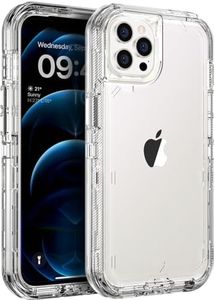 ORIbox Case Compatible with iPhone 12 and iPhone 12 Pro, Heavy Duty Shockproof Anti-Fall Clear case