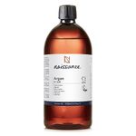 Naissance Argan Oil (no. 228) 900ml - Natural Growth Hair Mask, Anti-Ageing, Antioxidant, Vegan, Growth, Hexane Free, No GMO - Moisturiser & Conditioner for Face, Skin, Beard Cuticles & Hands