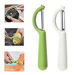 Peeler Vegetable Apple Potato Kiwi Fruit Carrot Tomato Lemon Pear Food Peelers Slicer for Kitchen Hand Utensils, 2 Pack