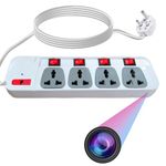 Spy Mission HD Spy Camera WiFi Spike Guard Hidden Camera with 32GB Micro SD Card Inbuilt with Live Feed WiFi Indoor Security Camera 1080P HD Plug Camera. Motion Detection