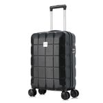 ATX Luggage 55x36x20cm Cabin Suitcase Super Lightweight Small Suitcase Approved for 100+ Airlines Including EasyJet, Ryanair, British Airways & Virgin Atlantic (Black, 21Inches, 33Liter)