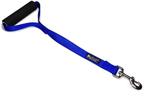 Leash Boss Short Dog Leash for Dog Training | Padded Traffic Handle Short Leash for Dog Training, Total Comfort When Dog Walking | Traffic Leash for Dogs Large, Medium, Small | Short Nylon Dog Lead