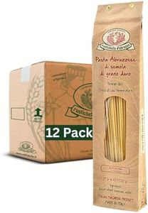 Rustichella d'Abruzzo Bucatini (Pack of 12), 500g Each - Classic Bulk Italian Pasta with a Hole - Perfect for Amatriciana Sauce - Artisan Pasta from Abruzzo