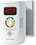 Carbon Monoxide Detectors Plug in, Alarm with Digital Display, Audible and Visual Alert, Self-Test Function for Home/Kitchen/Bedroom Co Detector