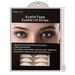 Eyelid Tape, Breathable One-sided Sticky Eyelid Correction Strips(Size 7MM), Invisible Eyelid lift Strps, Instant Eye lid Lift Without Surgery, for Hooded, Droopy, Mono-eyelids, 24h