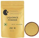 CARMEL ORGANICS Liquorice(Mulethi) Root Powder (100 Grams) | Yashtimadhu Powder for skin and hair care | Non-GMO | glycyrrhiza glabra powder/licorice Powder | No Added Preservatives