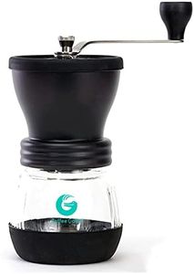 Coffee Gator Hand Coffee Bean Grinder Mill For Espresso, Adjustable Bean Settings, Hand Crank, Portable, Saves Energy - Manual Burr Grinders for Drip Espresso French Press