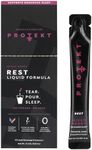 PROTEKT GABA L Theanine Supplement | Melatonin Free Sleep Aid for Adults | Valerian Root for Sleep Support & Restful Night | GABA Calm & Liquid Sleep Drink Mix for Adults | Mixed Berry, Pack of 10