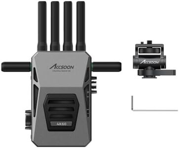 Accsoon CineView Master 4K Wireless Video Receiver, 2.4+5+6GHz Tri-Band 8202ft Range 25 ms Latency, 4K30/1080p60 HDMI SDI Wireless Video Transmission System for Livestreaming/Monitoring (1 RX)
