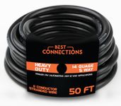 BEST CONNECTIONS 5 Way Trailer Wire – Heavy Duty 14 Gauge 5 Conductor Insulated Cable – Durable, Weatherproof, Color-Coded 5 Way Trailer Wiring Extension for RV Trailer and Automotive (50 Feet)