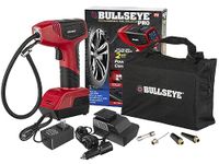 Bullseye Pro Digital Tire Inflator Automatic 150 PSI Max w/Gauge Display Screen & Pre-Set Pressure in KPA, PSI, BAR, kg/cm, Built-in LED Lights, Rechargeable, Air Compressor, Car Tire Pump Car