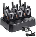 Case of 6,Retevis H-777 Walkie Talkies for Adults Long Range, Rechargeable Two-Way Radios,with 6-Way Multi Unit Charger,Flashlight Handheld Business 2 Way Radios