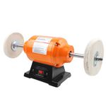 TOOLSPACE Bench Buffer Polisher, 6 Inch Buffing & Polishing Machine for Metal, Jewelry, Knives, Wood, Jade and Plastic (6inch)