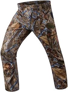 Bassdash Men’s Lightweight Hunting Pants 4-Way Stretch Breathable Water Resistant for Turkey Early Season Spring Summer