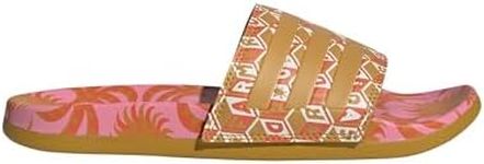 adidas Women's Adilette Comfort Sandals Slide, Semi Pink/Victory Gold/Victory Gold, 9