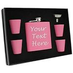 Custom Personalized Flask Set with 
