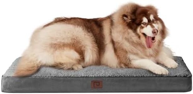 EHEYCIGA Orthopedic XXL Dog Beds for Jumbo Dogs with Removable Washable Cover, Grey, 50x36