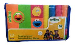 Sesame Street Verdes Sesame Street Foam Building Blocks - 50 Pieces